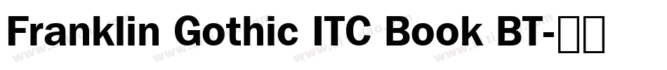 Franklin Gothic ITC Book BT字体转换